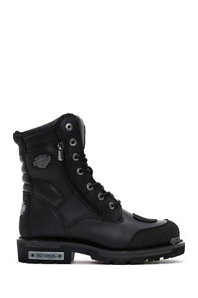 بوت / نیم بوت مشکی مردانه چرم خالص Harley Davidson - کد 443353955
