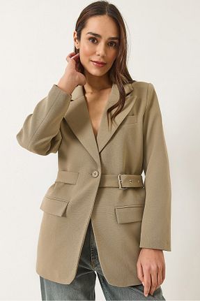 کت قهوه ای زنانه Straight Bianco Lucci - کد 923369927