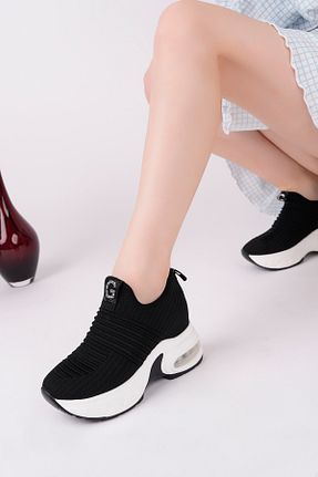 کفش اسنیکر مشکی زنانه تریکو Akgün Terlik - کد 923369812