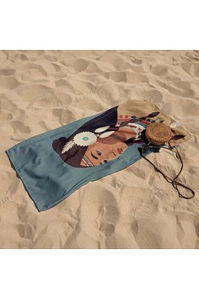 حوله ساحلی رنگی زنانه طرح دار Evdek - کد 835142142