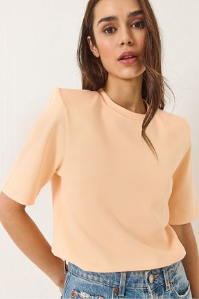 تیشرت نارنجی زنانه Straight Bianco Lucci - کد 923350360
