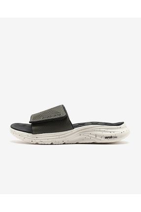 دمپائی خاکی مردانه پاشنه تخت Skechers - کد 923368085