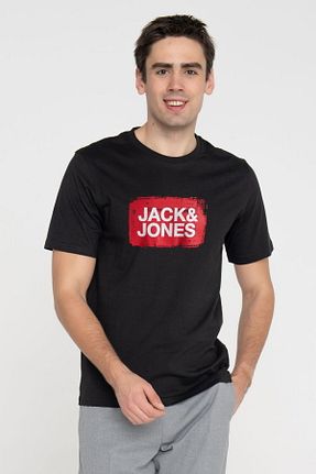 تیشرت مشکی مردانه رگولار Jack & Jones - کد 923375286