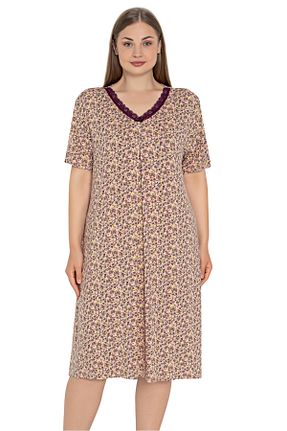 لباس شب سایز بزرگ سبز زنانه Kalp Cotpark - کد 924154359