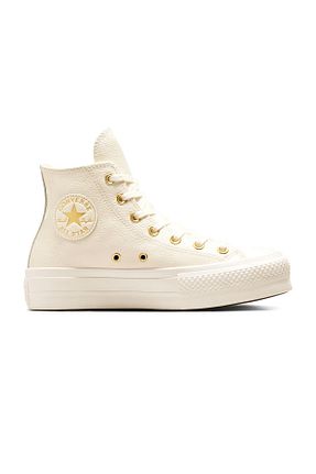 کفش اسنیکر بژ زنانه چرم اصل Converse - کد 923334171