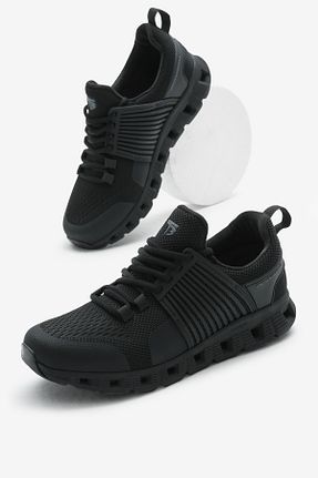 کفش اسنیکر مشکی زنانه بند دار Tonny Black - کد 923383199
