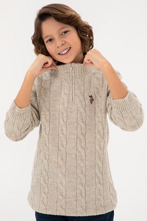 پلیور مشکی بچه گانه ساده U.S. Polo Assn. - کد 878964794
