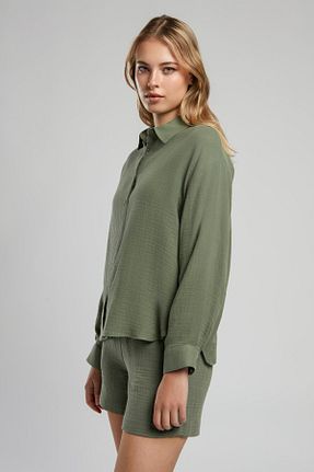 پیراهن خاکی زنانه رگولار Lee Cooper - کد 923395453