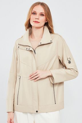 کاپشن بژ زنانه اورسایز Derimod - کد 818282087
