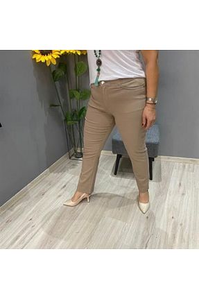 شلوار قهوه ای زنانه فاق نرمال BARIŞ - کد 923404373