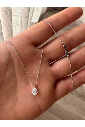 گردنبند استیل ( فولاد ) طوسی زنانه استیل ضد زنگ Esmeray Aksesuar - کد 923403815