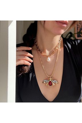 گردنبند جواهر رنگی زنانه Alice İsstanbul - کد 921543150