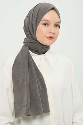 شال طوسی زنانه پنبه پلی استر Madame Polo - کد 923415882