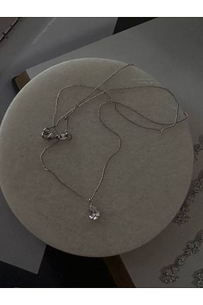 گردنبند استیل ( فولاد ) طوسی زنانه استیل ضد زنگ Esmeray Aksesuar - کد 923403815