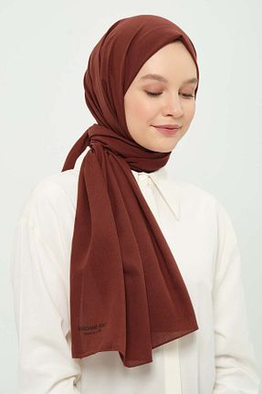 شال نارنجی زنانه پنبه پلی استر Madame Polo - کد 923421671