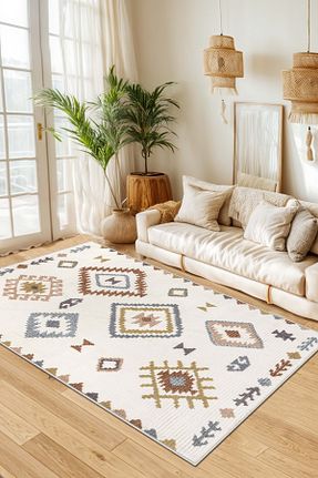 فرش رنگی قابل شستشو West Home - کد 438324282