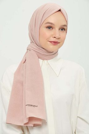 شال صورتی زنانه پنبه پلی استر Madame Polo - کد 923447835