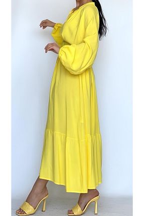 لباس زرد زنانه بافتنی BUTİK MUSON - کد 923460141