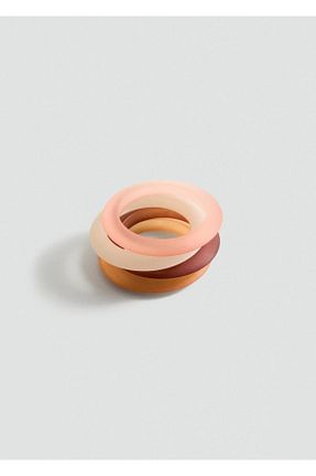 النگو قهوه ای زنانه 8 عیار MANGO - کد 923467709