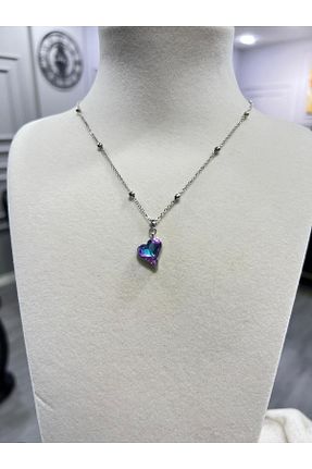 گردنبند استیل ( فولاد ) بنفش زنانه استیل (فولاد) Store - کد 896133123