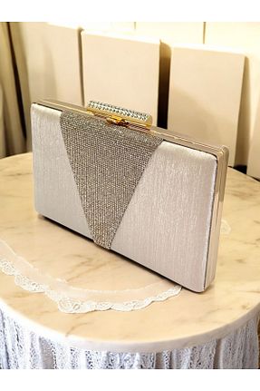 کیف مجلسی بژ زنانه پارچه ای Biçanta - کد 923489833
