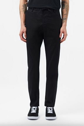 شلوار مشکی مردانه مخلوط کتان Lacoste - کد 923492421