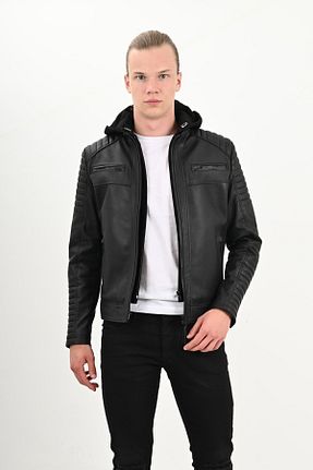 کاپشن مشکی مردانه Fitted ALİN - کد 35854471