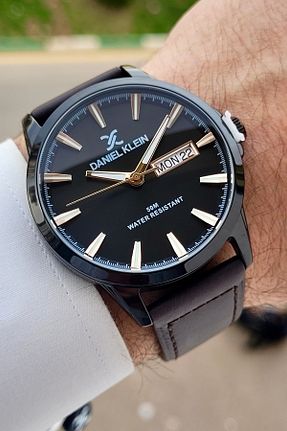ساعت مچی قهوه ای مردانه 44 میلی متر Daniel Klein - کد 925441936