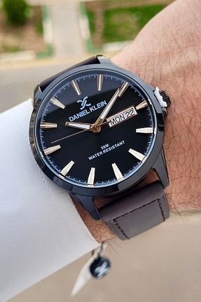 ساعت مچی قهوه ای مردانه 44 میلی متر Daniel Klein - کد 923482788