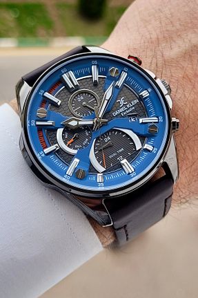 ساعت مچی قهوه ای مردانه 45 میلی متر Daniel Klein - کد 925443469