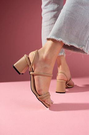 کفش پاشنه بلند کلاسیک قهوه ای زنانه چرم مصنوعی FUGA MODA - کد 267320525