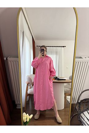 لباس صورتی زنانه بافتنی SEYDİ - کد 923535758