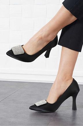 کفش استایلیتو مشکی پاشنه نازک Kids Club Shoes - کد 923236952