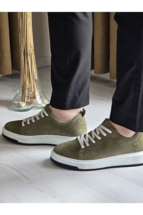 کفش کژوال خاکی مردانه چرم خالص Melinta Shoes - کد 923541105