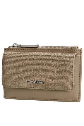 کیف پول قهوه ای زنانه Calvin Klein - کد 923585077