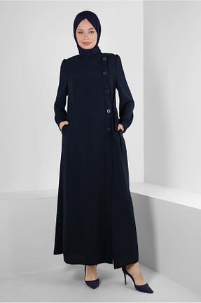 کلاه و ابایا سرمه ای زنانه پلی استر Alvina - کد 801231055