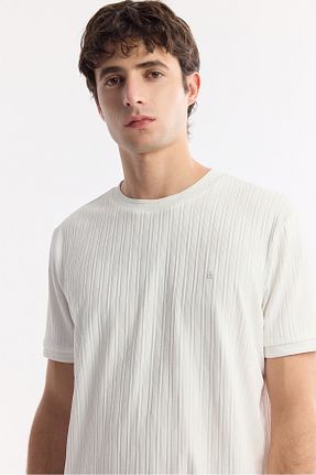 تیشرت سفید مردانه رگولار Avva - کد 923590255
