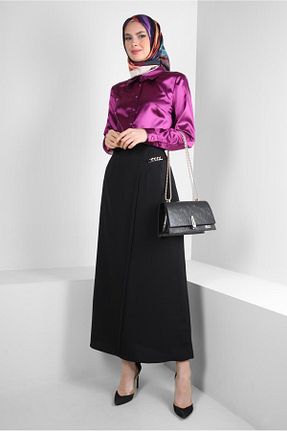 دامن حجاب مشکی زنانه رگولار Alvina - کد 804943671