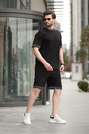 شلوارک و برمودا مشکی مردانه پنبه ای Madmext - کد 923598399