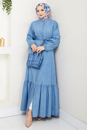 لباس آبی زنانه بافتنی ModaMerve - کد 924294378
