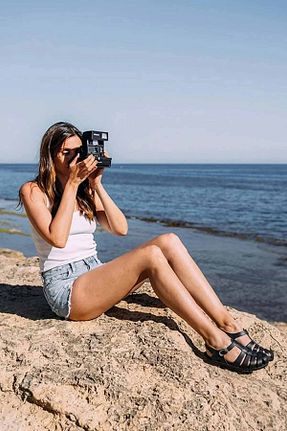 صندل رنگی زنانه پاشنه تخت IGOR - کد 923632701