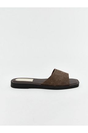 دمپائی خانگی قهوه ای زنانه جیر LC Waikiki - کد 924297559