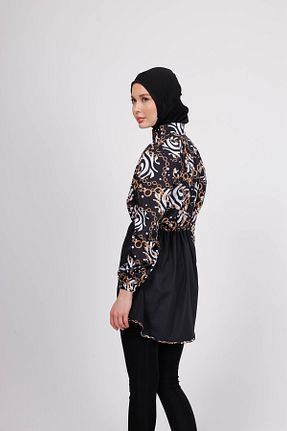 مایو حجاب مشکی زنانه Soyut GAVLİA - کد 924302311