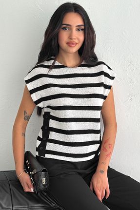بلوز مشکی زنانه یقه دوچرخه FEMELLE - کد 923682952