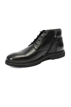 بوت / نیم بوت مشکی مردانه چرم خالص Greyder - کد 381986067