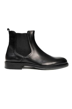 بوت / نیم بوت مشکی مردانه چرم خالص Greyder - کد 446696248