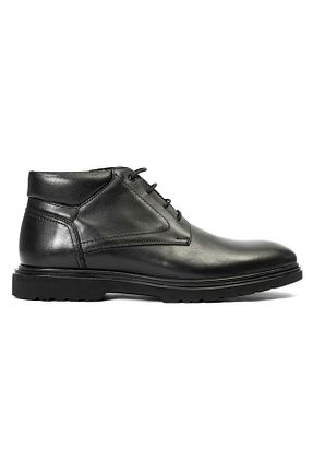 بوت / نیم بوت مشکی مردانه چرم خالص Greyder - کد 381986067