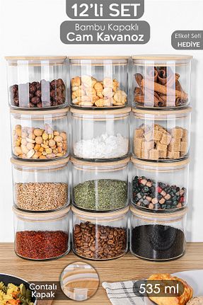 ظرف نگهداری سفید شیشه Meleni Home - کد 921585463