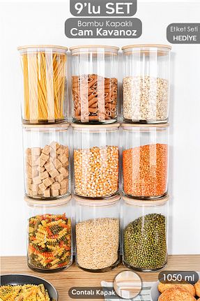 ظرف نگهداری سفید شیشه Meleni Home - کد 921337228