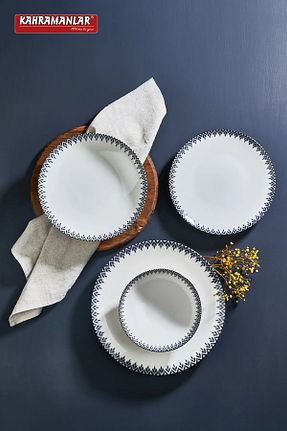سرویس غذاخوری مشکی 6 نفره Kahramanlar - کد 881937186